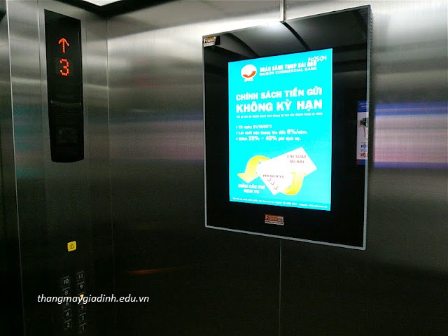 quảng cáo trong thang máy - hữu hiệu mà tiết kiệm