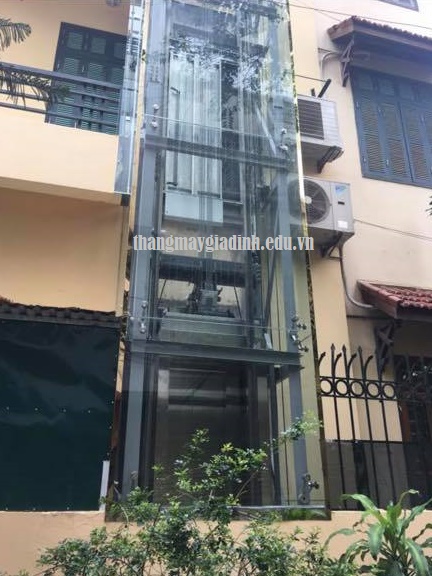 Lắp đặt thang máy gia đình ngoài trời