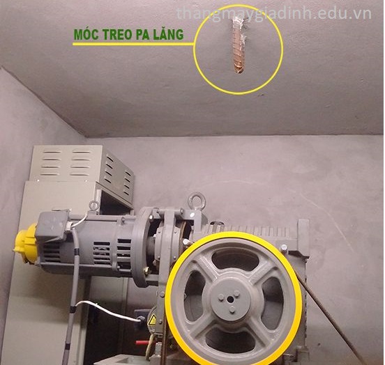Tác dụng của móc treo pa lăng trong hố thang máy