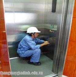 Bảo trì cabin cho thang máy gia đình