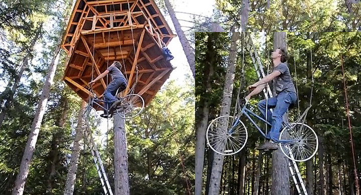 Chiếc thang máy leo cây của kỹ sư trẻ