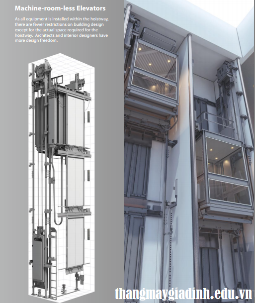 Khi nào nên chọn sử dụng thang máy không phòng máy