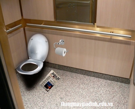 Lắp toilet trong thang máy có khả thi không