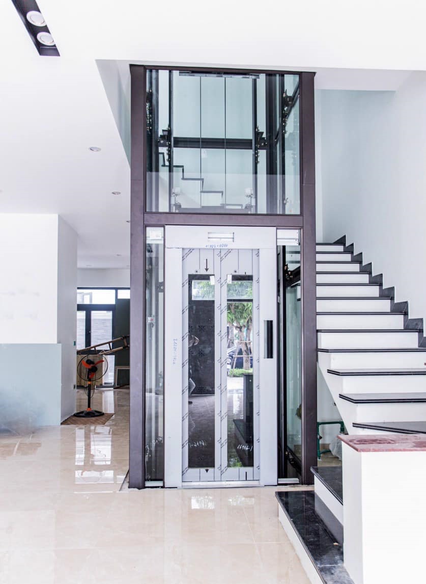 Giải pháp thiết kế vị trí thang máy theo các diện tích của từng ngôi nhà